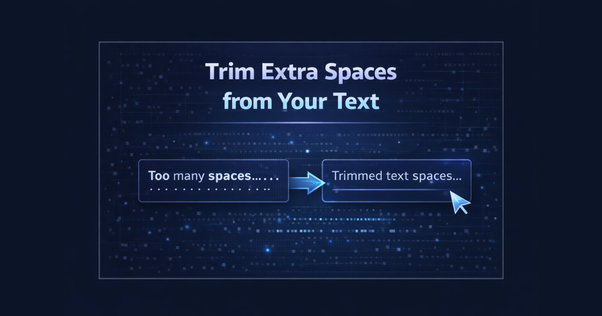 Disable Spaces Remove Extra Spaces — Clean Text Spacing Online Free